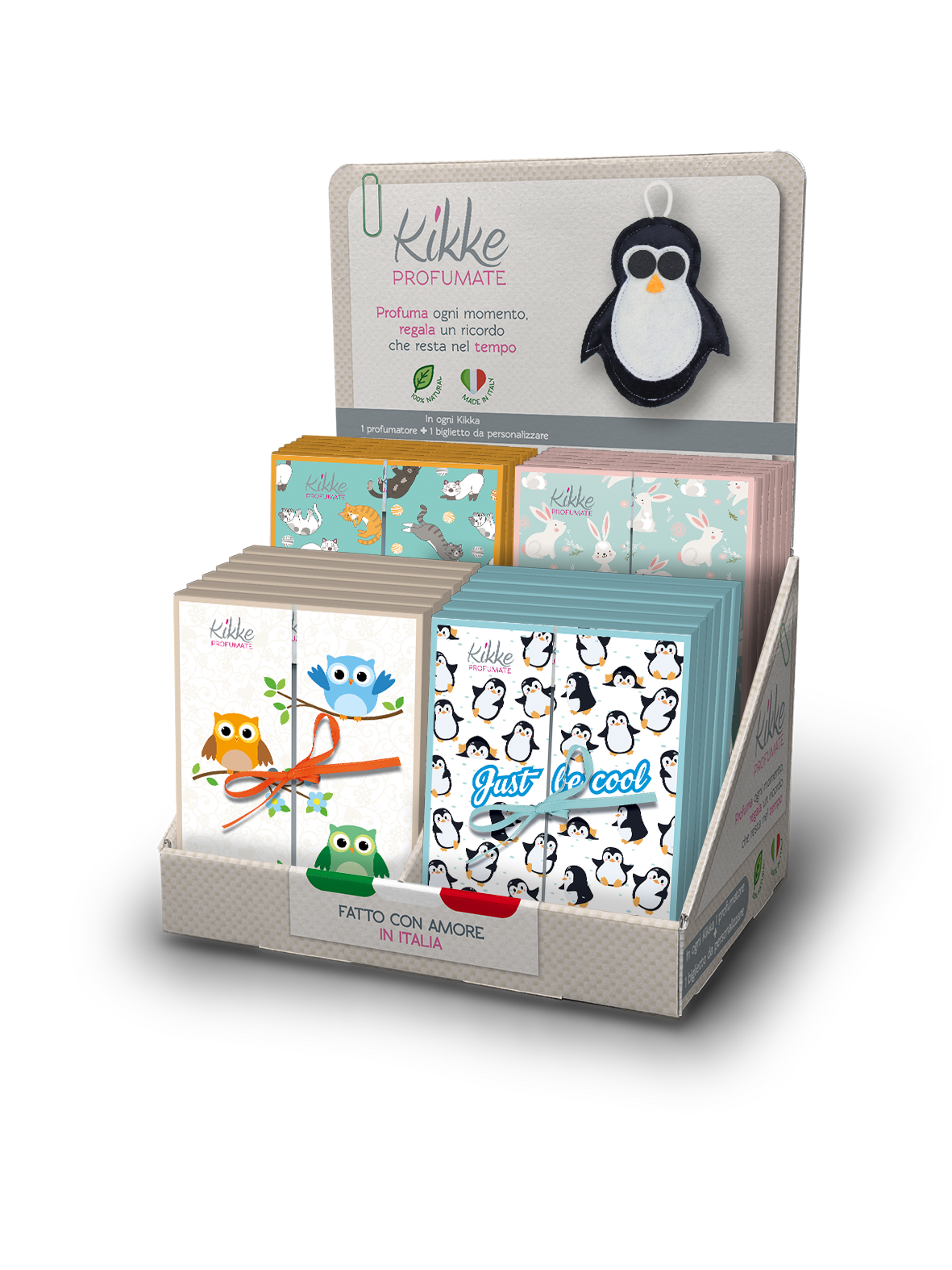 Espositore da banco collezione GLI ANIMALI da 24pz con 4 soggetti (Copia) (Copia)