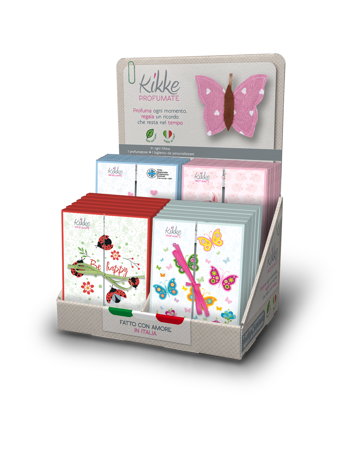 Espositore da banco collezione GLI ANIMALI da 24pz con 4 soggetti