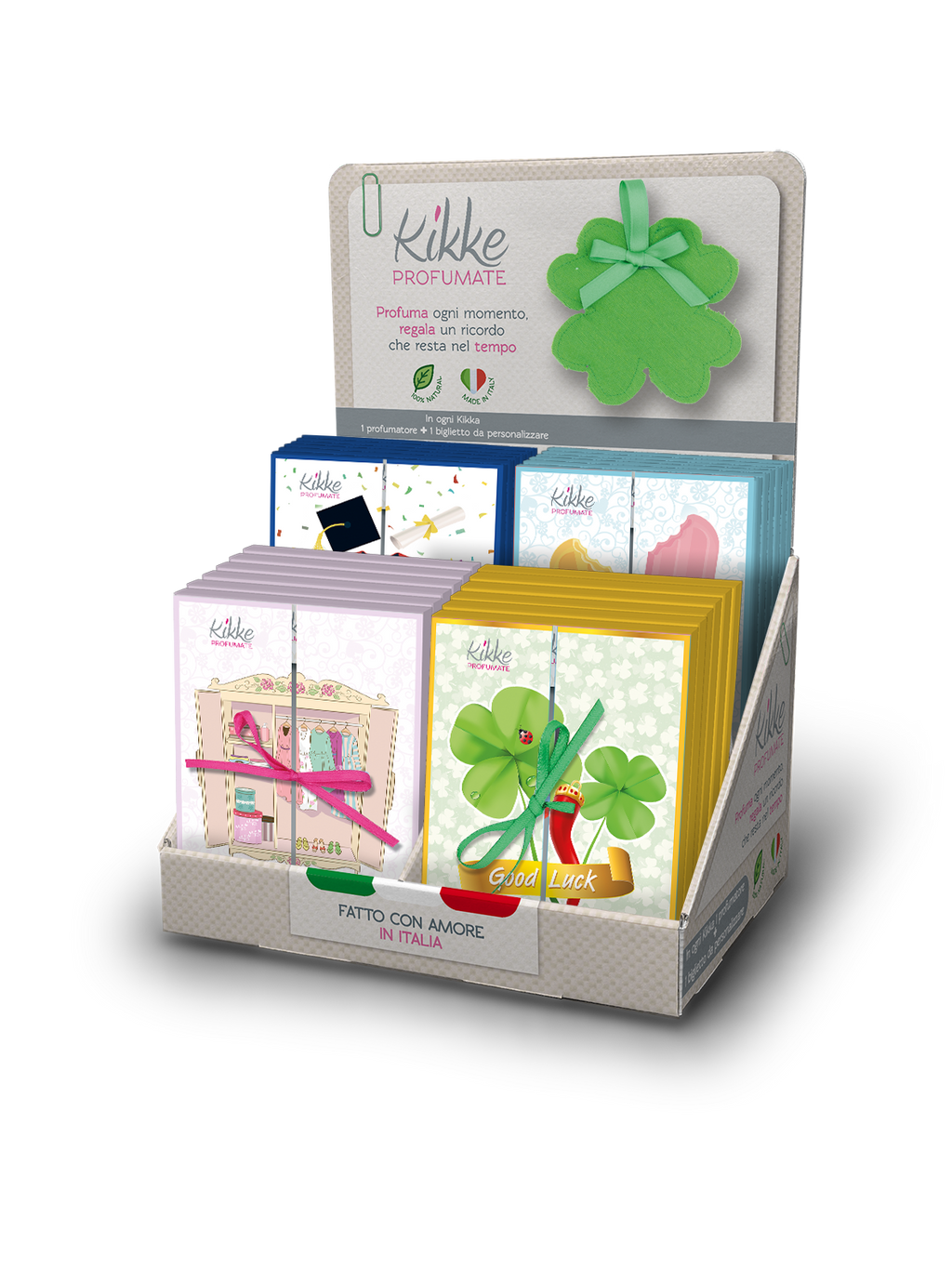 Espositore da banco collezione I CLASSICI da 24pz con 4 soggetti