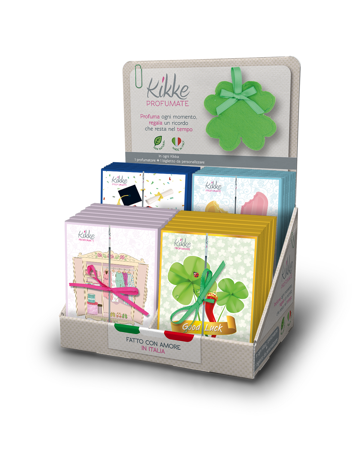 Espositore da banco collezione I CLASSICI da 24pz con 4 soggetti
