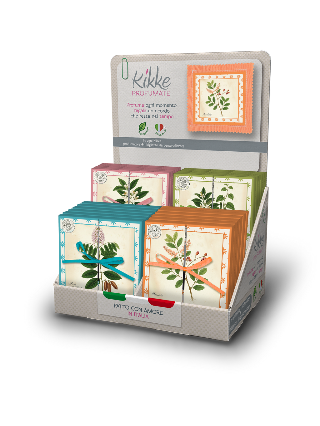 Espositore da banco collezione I BOTANICI - TAVOLE BOTANICHE - 24pz 4 soggetti
