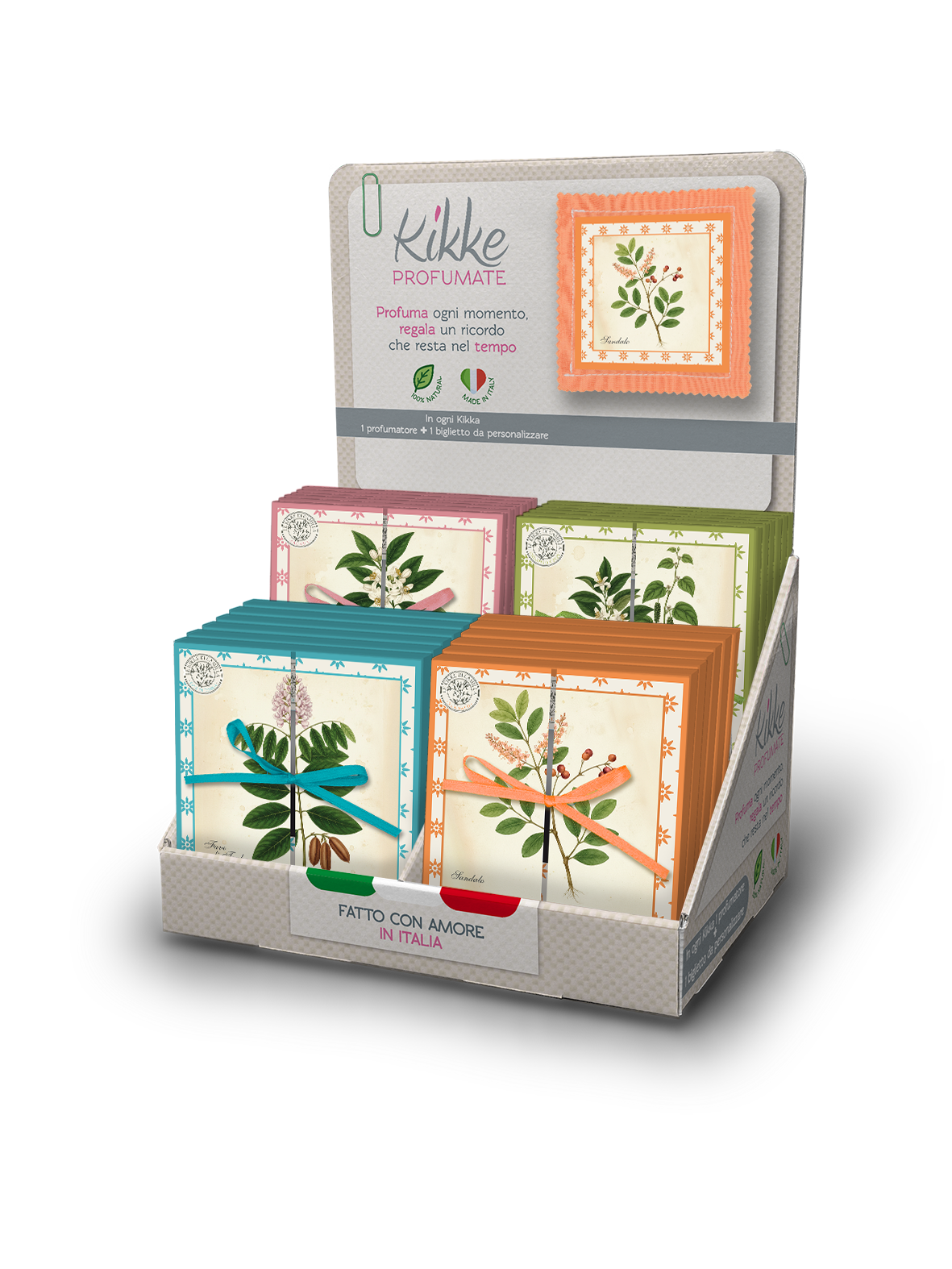 Espositore da banco collezione I BOTANICI - TAVOLE BOTANICHE - 24pz 4 soggetti
